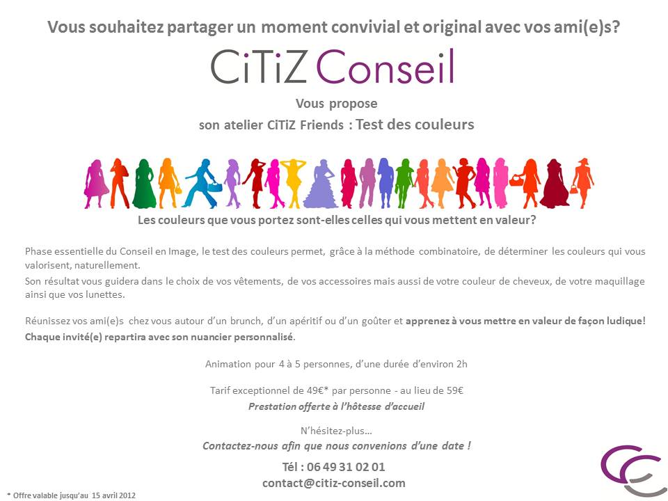CiTiZ Friends Colorimétrie  CiTiZ Friends Colorimétrie